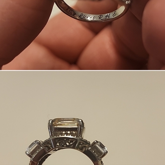 Jewlr.ca Custom Trinity Halo Ring 10kt white gold 50% off retail - Picture 7 of 7